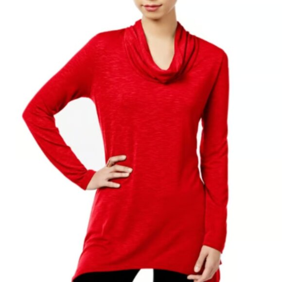 NY Collection Tops - NY Collection Cowl Neck Tunic size large